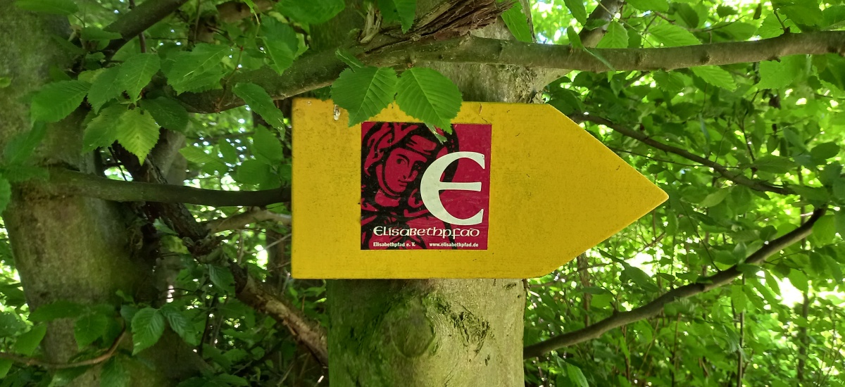 Wegwijzer op het Eilzabethpad