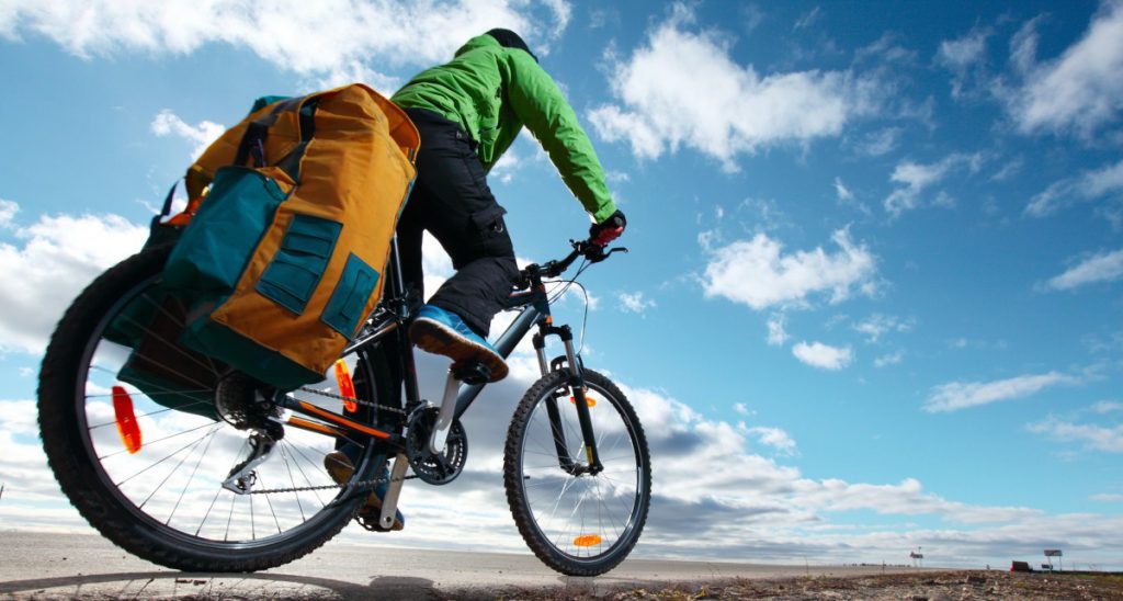 Vakantiefietser op pad