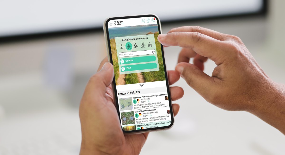 Wandelen op de smartphone