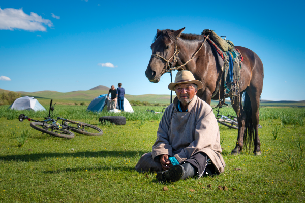 Ontmoeting met een herder in Mongolië, een foto-inzending van Germa van de Kamp