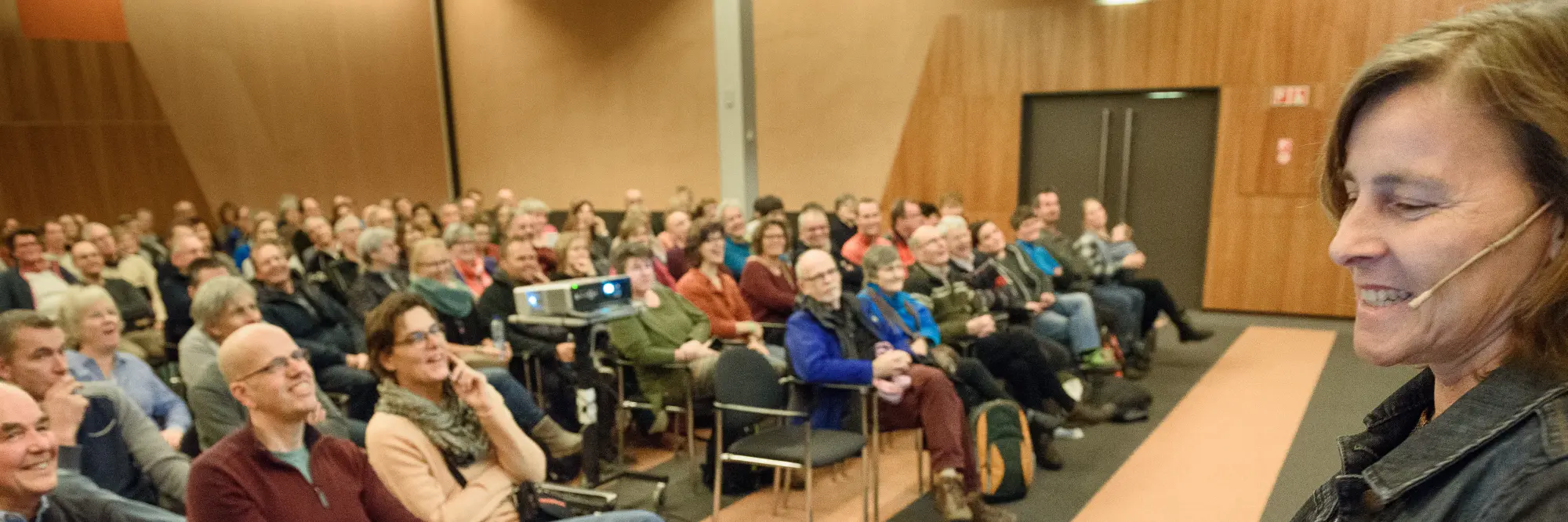 Auteur geeft een lezing op de Fiets en Wandelbeurs in Utrecht