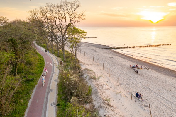 Fietsen langs de kust in west-Pommeren