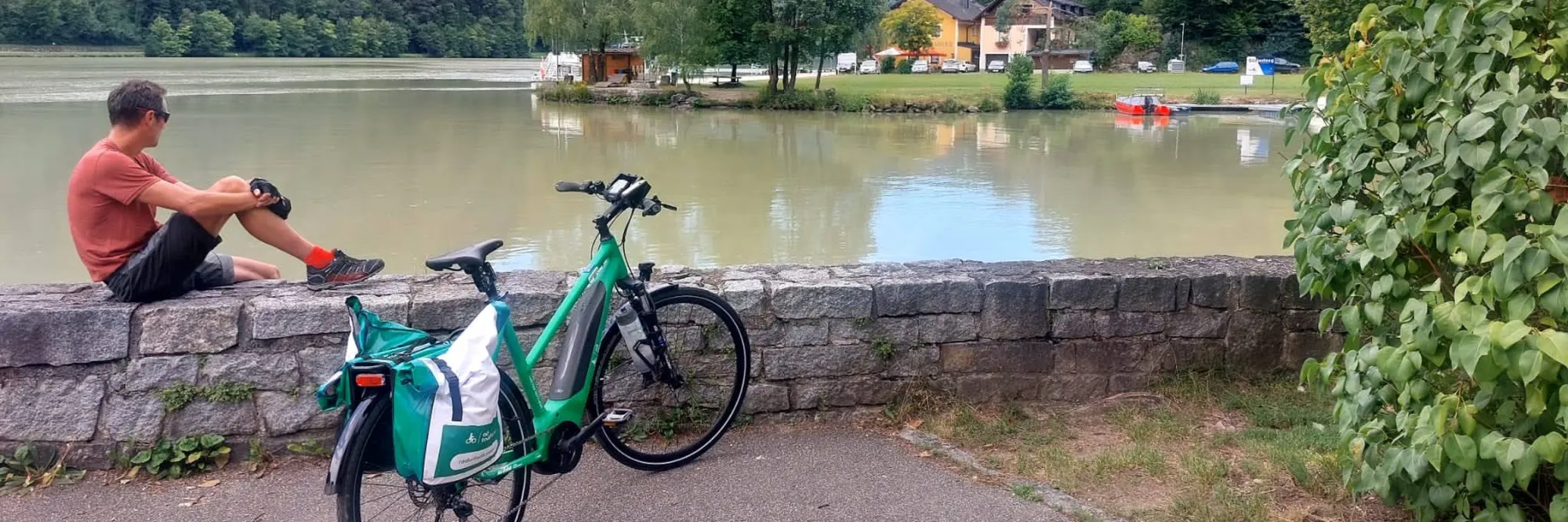 e-biker langs de Donauroute