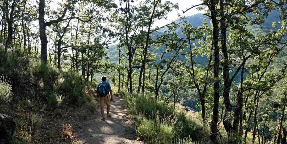 Wandelaar in Extremadura