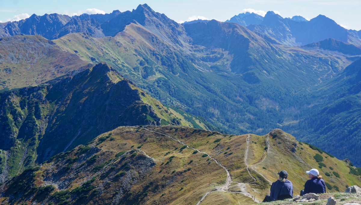Twee wandelaars in de Poolse Tatra