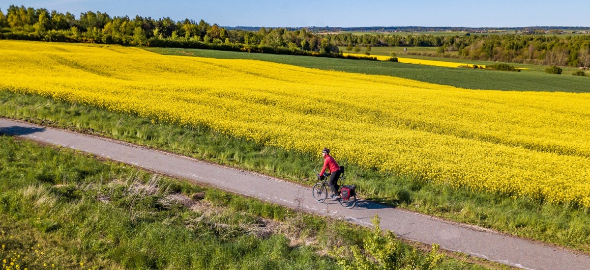 Fietser in Polen
