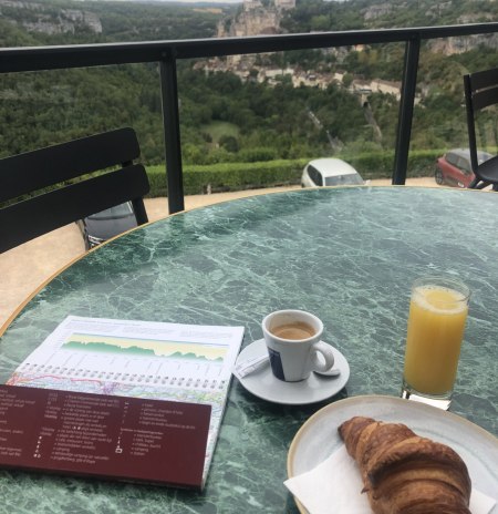 Ontbijt tijdens een fietstocht